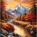 KEUASDV Diamond Painting Kits for Adults, Forest Landscape 5D DIY Diamond Art Kits Full Drill Diamond Dots for Gift Wall Decor and Relaxation Gem Arts 12x16 inch