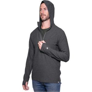 MERIWOOL Mens Base Layer Hoodie Lightweight Merino Wool Long Sleeve Thermal (Medium, Charcoal Gray)