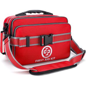 Professional 500 Piece Emergency First Aid Kit for Home, Car, Travel, Camping, Truck, Hiking, Sports, Office, Vehicle & Outdoor Emergencies - Emergency Medical Kit, Large First Aid Kit Survival