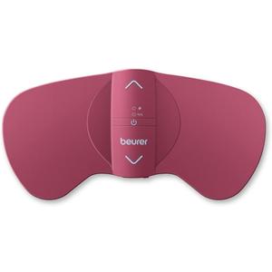 Beurer EM50 TENS Unit and Heating Pad - Portable Period Cramps Pain Relief, Rechargeable, Auto Shut-Off, 15 TENS Levels, Fast Heating, for Drug-Free Menstrual or Lower Back Pain Relief