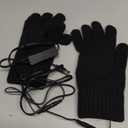 USB Heated Gloves for Women Men, Winter Gloves Full Finger Hand Warmers Gloves 3 Levels Temperature Adjustable Fast Heating Electric Heated Gloves for Outdoor Skiing Cycling Hiking (Grey) (black)