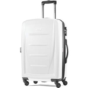 Samsonite Winfield 2 Hardside Expandable Luggage with Spinner Wheels, Checked-Large 28-Inch, Brushed White