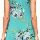 WEACZZY Women Summer Casual Swing T Shirt Dresses Beach Cover up Loose Dress (L)