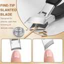 Upgrade Large Toenail Clippers for Thick Nails for Seniors Long Handle, Ultra Sharp Precision Nail Clippers for Men, Curved Wide Jaw Opening Fingernail Clippers with Catcher Nail Cutter for Women
