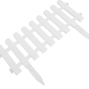 Interlocking Garden Border Panels 5pcs Plastic Landscape Edging with Ground Stakes for Flower Beds Lawn Walkways