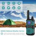 Topsung Walkie Talkies for Adults Long Range Rechargeable 6 Pack, Multi-purpose FRS 2 Way Radios with NOAA USB Chargers 4500mAh Battery for Family Seniors Care Garage Work Camping Hiking Skiing Cruise
