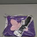 for iPad 10th Generation Case for Kids Girls 2022 10.9 Inch for iPad A16 Case 11th Generation 2025 with Screen Protector Shoulder Strap Butterfly Wings Stand Pencil Holder Rugged Cover-Purple