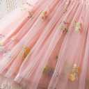 Toddler Girl Summer Dress Tulle Ruffle Sleeveless Baby Girl Fashion Casual Spring Dresses 1-5Y (Pink)