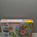 Bright Starts Wild Wonders Vibrating Baby Bouncer, Removable Toy Bar with 2 Toys, Nonslip Feet, 0-6 Months Up to 20 lbs