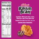 2 x Kelloggs Raisin Bran Breakfast Cereal, High Fiber, 28g Whole Grain, Large Size, 20.9 oz