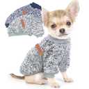 2 Pieces Dog Sweaters for Small Dogs Fall Dog Clothes Male Winter Fleece Pet Sweaters Warm Thick Puppy Outfit Small Dog Sweater for Boy Girl Dogs Teacup Dog, Yorkie, Chihuahua, Pug, XXS,Grey Navy