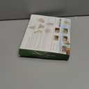 Large Christmas Cookie Cutters, 4" Holiday Cookie Cutters Shape with Recipe Instruction Gingerbread Men, Christmas Tree, Candy Cane and Snow Man for Baking