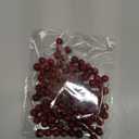 BBTO Artificial Holly Berries, 100 Pieces Mini 10 mm Fake Berries Decor on Wire for Christmas Tree Decorations Flower Wreath DIY Craft Use (Dark Red)