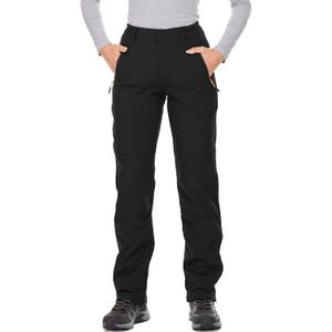 Jessie Kidden Women's Waterproof Pants Hiking Ski Snow Fish Fleece Lined Insulated Outdoor Golf Travel Pant, 16