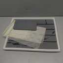 Large Stone Dish Drying Mat for Kitchen Counter, 2PCS 24"×16" & 8“x4" Quick Dry Roll Up Stone Dishes Mats, Water Absorbing Diatomaceous Earth Drying Pad for Countertop Bottles Utensils Cups,Dark Gray