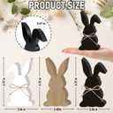 Easter Decorations for Home Black and White Easter Decor 3 Pcs Bunny Table Decor Wooden Bunny Home Decor Rustic Easte r Decor for Mantle Farmhouse