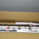 5-Light Kitchen Island Lighting, Farmhouse Pendant Island Light Fixture with Glass Shades, Black and Gold Chandelier for Dining Room, Restaurant, Foyer