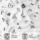 2 x Bunnikins & Clover Muslin Swaddle Blankets for Boys and Girls, Baby Receiving Blankets Unisex, Newborn Essentials for Registry & Gift, 47x47 Inches Swaddles for Newborns, Set of 4