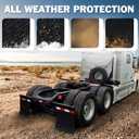 Mud Flaps for Semi Truck 24x36Polymer Truck Mud FlapsHeavy Duty Semi Mud Flapfor Semi Truck TrailerAnti-SplashWeather Resistant, Easy InstallationPair