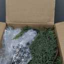 Cedar Christmas Garland with Lights for Mantle - Decorations 9ft Realistic Lighted Faux Pine Garlands for Xmas Home Decoration Indoor Stairs Railing Fireplace Outdoor 9 ft Prelit Garland Door Decor