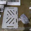 Acrylic Dog Bed and Fence with Food Bowl for Large Medium Dogs