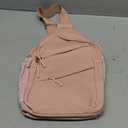 Crossbody Bags for Women, Sling Bag for Men, Small Hiking Backpack Anti Theft Lightweight for Outdoors Travel (L, Pink)