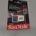 SanDisk 512GB Extreme microSDXC UHS-I Memory Card with Adapter - Up to 190MB/s, C10, U3, V30, 4K, 5K, A2, Micro SD Card - SDSQXAV-512G-GN6MA