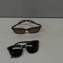 FIMILU 2 Packs Sunglasses for Women Polarized UV400 Protection Lens Big Frame Fashion Glasses Trendy Stylish Shade (A04(2 Pack)Black Frame/Grey Lens+Tortoise Frame/Brown Lens)