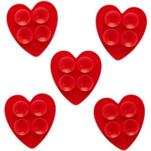 Wildflower Cases - Mini Red Heart Stickeez, Compatible with Apple iPhones | Red Trendy Cute Viral - Durable, Easy to Attach, Lightweight, Reusable, Double-Sided Suction, Women-Owned Small Business