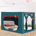 DOLEMODUO Bed Tent, Breathable Blackout Twin Bed Canopy, Sleeping Tents Dream Ten with Three Doors to Create Private Apace for
Kids and Adults