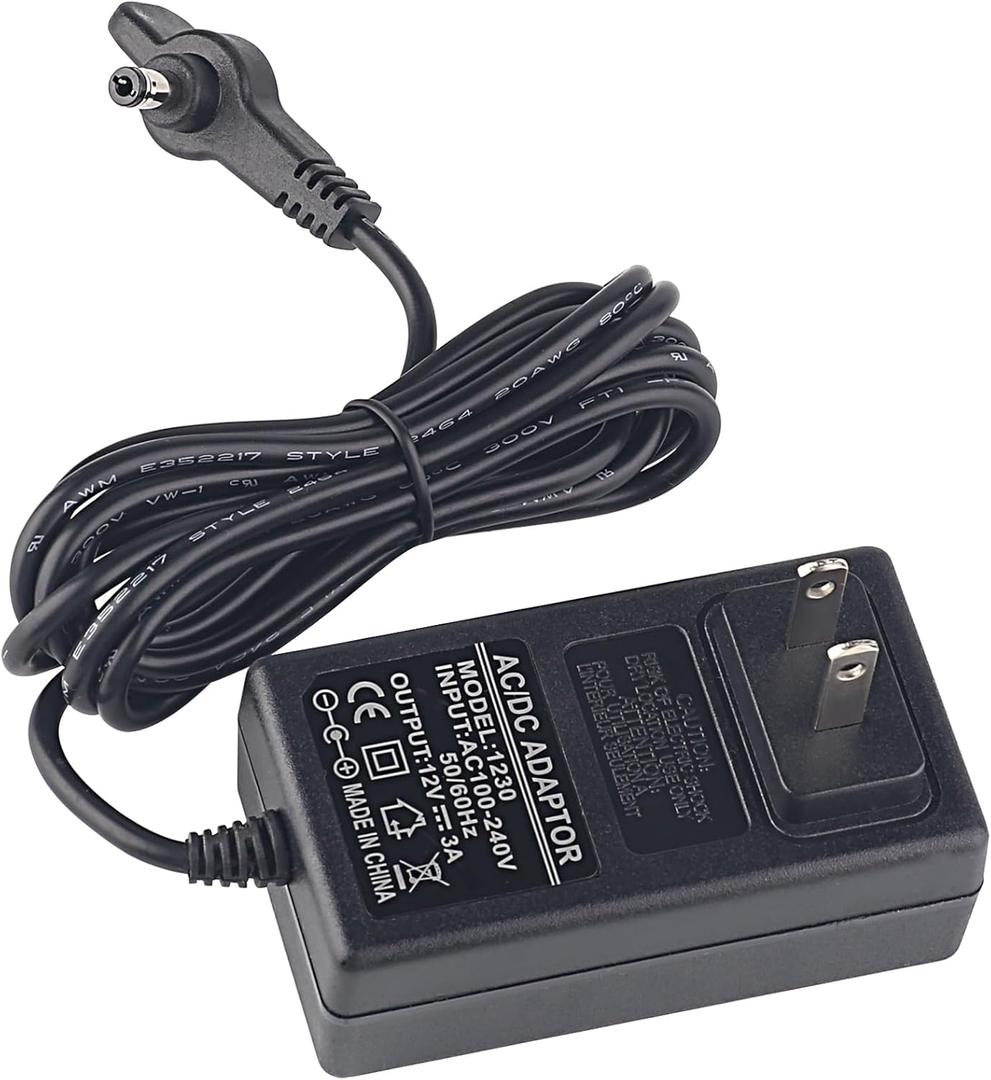 Power Charger for Shark FlexBreeze Outdoor Fan, Replacement Adapter Compatible with FA222 Cordless Portable Fan AC Charger Adapter (12V)