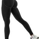 Bona Fide Butt Lifting Leggings for Women - Scrunch Butt Leggings High Waisted Tummy Control - Gym Workout Yoga Pants L/XL