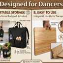 Portable Tap Dance Floor, Foldable Tap Board with Carrying Bag for Tap Dance Practice at Home, Professional Outdoor Dance Floor Tiles and Flooring for Dancers