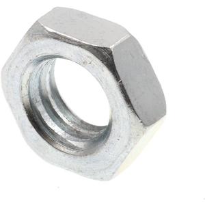Prime-Line 9075904 Hex Jam Nuts, 7/16 In.-14, A563 Grade A Zinc Plated Steel (50 Pack)