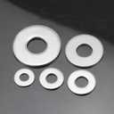 20 pcs 9/16 ID x 1-1/2 OD Stainless Flat Washers USS, 1.5" Outer Diameter, 304 Stainless Steel 18/8 Metal Washers, Fits 9/16" Screws and Bolts, Bright Finish