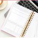 Lamare Meeting Notebook for Work Organization – Perfect Work Notebook for Note Taking, Meeting Planner and Office Supplies for Men & Women