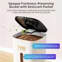 TYM Automatic Cat Feeder, 7L Time Cat Food Dispenser for Dry Food, APP Control Pet Feeder Programmable Portion Size, Auto Feeder for Cats Small Dogs with Stainless Bowl, Large Capacity (Not WiFi)