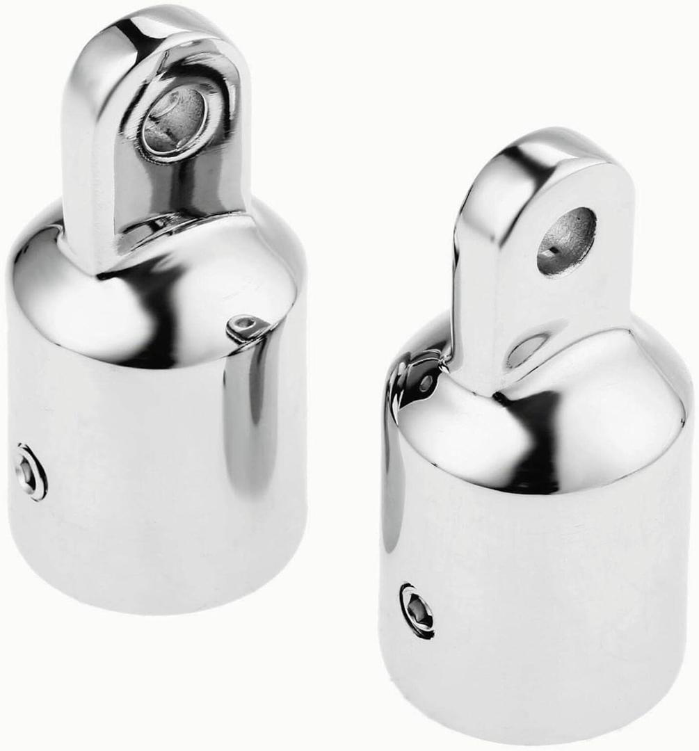 2Pcs Boat Bimini Top Fitting Deck Hinge Slide Cap Pipe Eye End Cap External Eye End Canopy Tube Boat Accessories (7/8" 22mm) 2Pcs Boat Bimini Top Fitting Deck Hinge Slide Cap Pipe Eye End Cap External Eye End Canopy Tube Boat Accessories (7/8" 22mm)