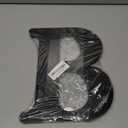 AOCEAN 12 inch Black Wood Letters Unfinished Wood Letters for Halloween Decorative Standing Letters Slices Sign Board Decoration for Craft Home Party Projects (B)