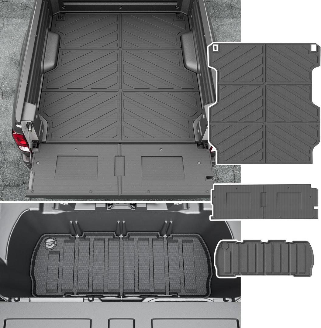 5.3FT Bed Mat Compatible with 17-25 Honda Ridgeline Cargo Mat Bed Liner Cargo Liner Replacement for 2017-2025 Honda Ridgeline Accessories (Bed Mat+Tailgate Mat+Rear Storage Mat) 5.3FT Bed Mat Compatible with 17-25 Honda Ridgeline Cargo Mat Bed Liner Cargo Liner Replacement for 2017-2025 Honda Ridgeline Accessories (Bed Mat+Tailgate Mat+Rear Storage Mat)