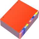 HABGP 12 Tab Dividers for 3 Ring Binder, 96 Pcs Multicolor 3 Ring Binder Dividers with Tabs, Page Folder Dividers, Plastic Tabbed File Dividers with Tabs, Three Ring Binder Index Dividers, 8 Set