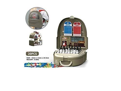 GLT Pretend Play Chess Set, 20 pcs Play Set with Brief case | 4 in 1 Chess Play Set Brief Case (Multi)