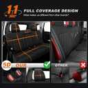 AOMSAZTO Car Seat Cover Custom Fit for Honda CRV 2015 2016 Faux Leather Seat Covers Full Set CR-V Seat Protector Compatible Airbag(5 Seats,Black)