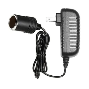 AC to DC Converter 2A 24W Car Cigarette Lighter Socket 110-240V to 12V AC/DC Power Adapter Black