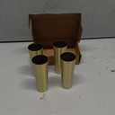 uxcell 4Pcs Metal Furniture Feet Cover, 1.5 x 4 Inch Conical Gold Table Foot Cap Increase Height Furniture Pads Leg Cover Protector for Chair, Table, Sofa