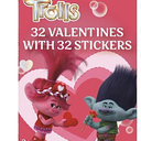 Dreamworks Trolls Stationery Set with Pen features a hot pink cover