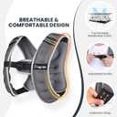 Fragraim Weighted Vest for Women Men - 8lb/10lb/12lb/16lb/22lb/25lb/30lb Weight Vest with Reflective Stripe, Detachable Phone Pouch, Ideal for Walking, Strength Training, Running, Workout, Cardio (Grey)