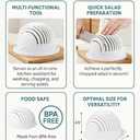 Salad Cutter Bowl and Chopper In One Fruit Vegetable Chopper, Chop Fresh Vegetables and Fruits in Seconds BPA Free Make Healthy Foods in a Minute