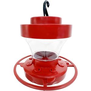First Nature, 16 Oz. Fluted Hummingbird Feeder, Elegant Fluted Design: Stylish Look with Functional Feeding Ports, 993058-406