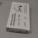 Handheld Sewing Machine for Beginners, Portable Mini Sewing Machine with Two Speed Modes, Easy to Operate and Fast Stitch Suitable for Clothes, Fabrics and Quick Home Repairs (White)